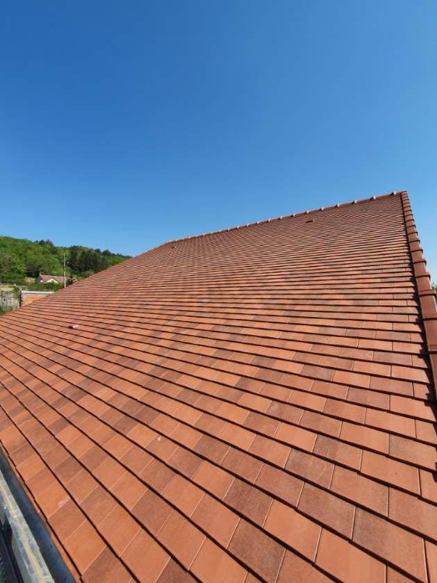 Pan de toiture rénové